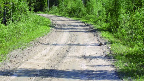 Metsätie on kunnostettava viimeistään silloin, kun tie on kuopilla ja urilla niin pahasti, että jopa nelivetoautoilla liikkuminen on epävarmaa. (Kuvaaja: OTSO Oy/Timo Pisto)