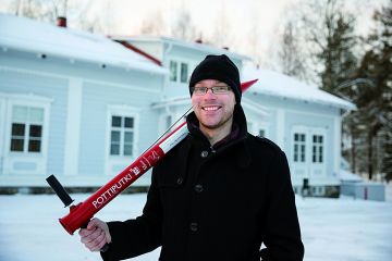 Samppa Väyrynen opiskelee metsätalousinsinööriksi Hämeen ammattikorkeakoulussa. (Kuvaaja: Seppo Samuli)