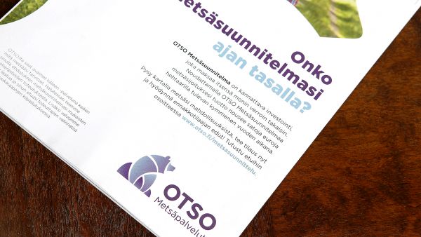 Yrityssaneeraukseen hakeutunut Otso on metsänomistajille velkaa puukaupparahoja miljoona euroa. Otsolla on myös 222 keskeneräistä suometsien kunnostus- ja tiehanketta.  (Kuvaaja: Ismo Pekkarinen)