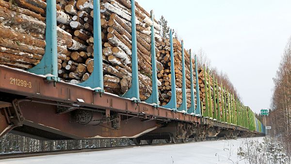 Yli puolet tulevan biotuotetehtaan käyttämistä puista on määrä kuljettaa rautateitse. (Kuvaaja: Ismo Pekkarinen)