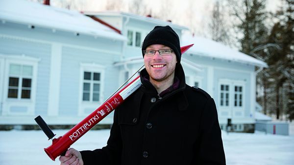 Samppa Väyrynen opiskelee metsätalousinsinööriksi Hämeen ammattikorkeakoulussa. (Kuvaaja: Seppo Samuli)