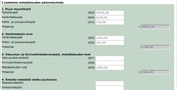 sähköinen metsäverolomake