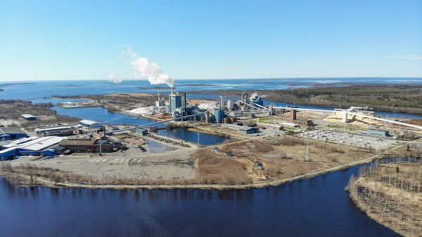Metsä Group suunnittelee korvaavansa Kemin Pajusaaressa sijaitsevan vanhan sellutehtaan täysin uudella tehtaalla, joka käyttäisi kuitupuuta 7,6 miljoonaa kuutiota. Uudelle tehtaalle raakapuuta toisi päivittäin keskimäärin kahdeksan junaa ja 150 puutavara-autoa. (Kuvaaja: Sami Karppinen)