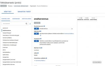 Sanastosta on jo nähtävillä esimerkkiversio. Ennen varsinaisen sanaston julkaisua termit ja termimääritykset lähetetään kommenttikierrokselle.