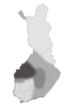 Länsi-Suomessa on nyt myyrähuippu. Pirkanmaan ja Satakunnan pohjoisosissa ja Pohjois-Pohjanmaalta Itä- ja Kaakkois-Suomeen ulottuvalla alueella myyriä on kohtalaisesti ja huippu ajoittuneen syksyyn 2022. Lounais-Suomessa ja suurimmassa osassa Pohjois-Suomea myyriä on niukasti. Käsivarressa myyräkannat ovat alkaneet runsastua. Pohjois- ja Etelä-Savossa (tummempi keskiharmaa alue) myyrien kannanvaihtelut ovat muuttuneet vuodenaikaisiksi. 