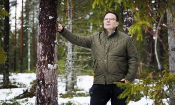 Pär-Gustaf Relanderin metsiä on vuosikymmenten ajan uudistettu metsänhoitosuunnitelmien mukaisesti. (Kuvaaja: Petteri Kivimäki)