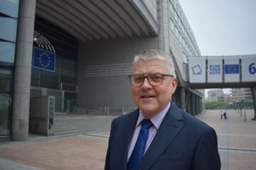 Tapio Kytölä on Suomen pysyvän EU-edustuston metsä- ja biotalouden erityisasiantuntija. (Kuvaaja: Tuula Kytölä)