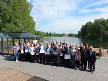 Säätiön palkitsemistilaisuus järjestettiin 4. kesäkuuta Vieremän Rientolassa. (Kuva: Ponsse)