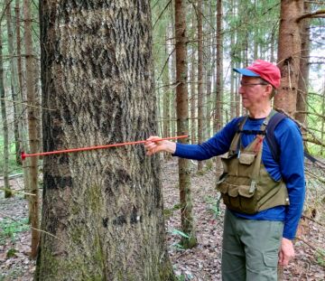 Hannu Liljeroos arvioi jättihaavan paksuutta.