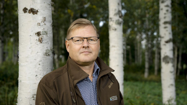 ”Valtio ja valtion metsät herättävät aina intohimoja suuntaan ja toiseen. Jossain määrin se on hyväkin asian, että teemme sellaista työtä, mikä ihmisiä kiinnostaa”, toteaa Metsähallituksen metsienkäyttö- ja suunnittelujohtaja Hannu Lehtonen. (Kuvaaja: Antti J. Leinonen)