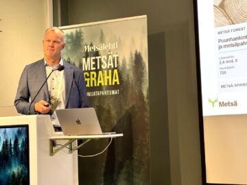 Metsä Group on lisäämässä FSC-sertifioidun puun hankintaa, Juho Rantala kertoo. Metsänomistajia houkutellaan FSC:n piiriin taloudellisilla kannustimilla. (Kuvaaja: Anna Back)