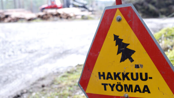 Moni puunkorjuuammattilainen kuvaa tämän hetken tilannetta alalla uransa vaikeimmaksi. Puun epätasainen kysyntä yhdistettynä kelvottomiin korjuuolosuhteisiin tarkoittaa, että työt seisahtuvat monessa yrityksessä. (Kuvaaja: Sami Karppinen)