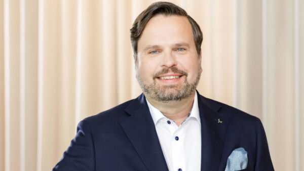 Jussi Noponen on nimitetty Metsä Woodin toimialajohtajaksi. (Kuvaaja: Tuuli Kankaanpää)