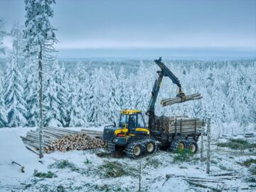 Ponssen Buffalo-kuormatraktoreita rekisteröitiin kuormatraktoreista eniten. Kuva: Ponsse
