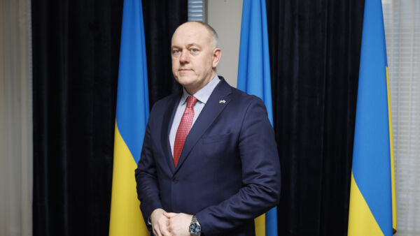 Ukrainan Suomen-suurlähettiläs Mykhailo Vydolnuk. (Kuvaaja: Seppo Samuli)