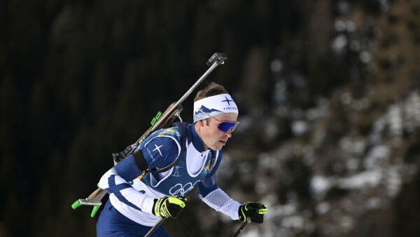 Tero Seppälä miesten 10 kilometrin sprintillä. (LEHTIKUVA / PONTUS LUNDAHL/TT)