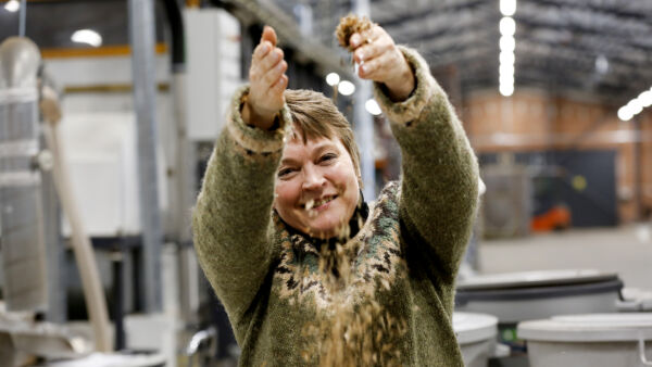 Anne Immonen kertoo rakastavansa Suomen tavalla toteutettua byrokratiaa metsänviljelyaineistoissa. ”On eri asia, jos salaatti ei ole hyvää ja vaihdetaan salaatin siemen verrattuna siihen, että tuotamme metsänviljelyaineistoa sadan vuoden vaikutusajalle. Minusta on ihan perusteltua, että toiminta on valvottua”, hän summaa. (Kuvaaja: Sami Karppinen)