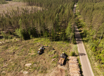 Veljekset Lehtomäki Oy on kasvanut reilussa 50 vuodessa 12 korjuuketjun yhtiöksi. Edessä on konekaluston supistaminen kolmanneksella. (Kuvaaja: Petteri Kivimäki)