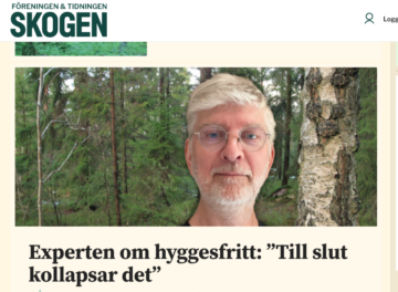 Lars Lundqvistia haastateltiin Skogen-lehteen.